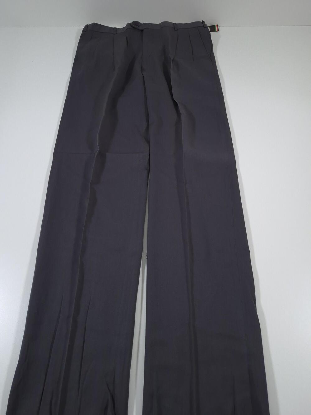 VTG Bonelli Dress Pants Mens 38x36 Gray Wool Pleated Classic Fit NWT Formal